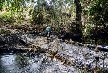 Pescadores afectados por derrame de Pemex presentan amparo para obtener indemnizaciones